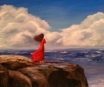Lady On The Rocks